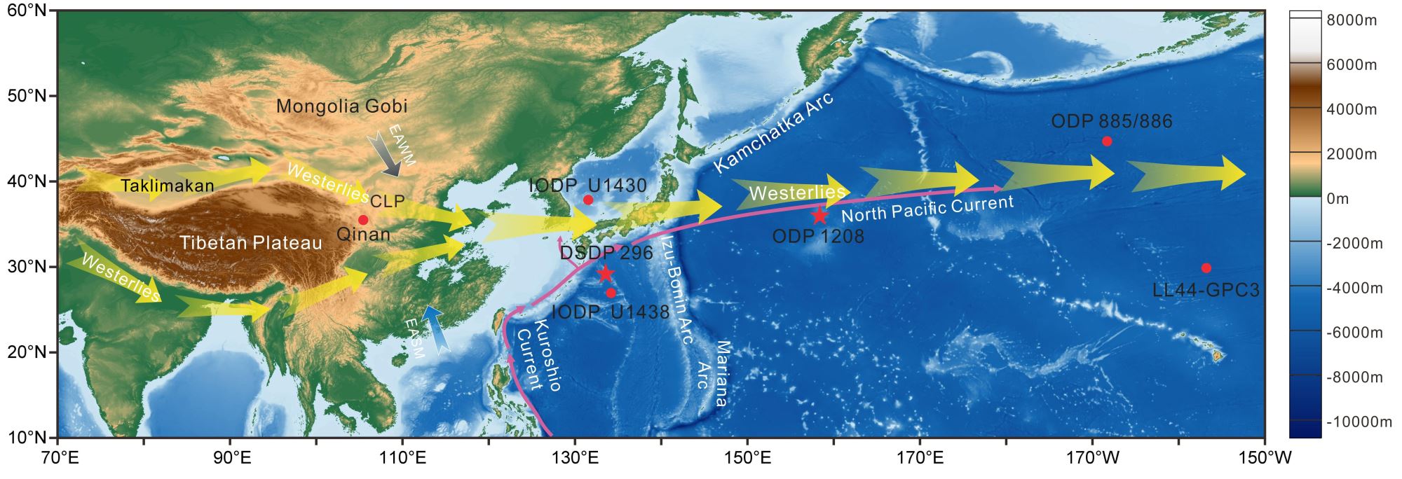中国科学家基于大洋钻探岩芯揭示西风带长期演化规律