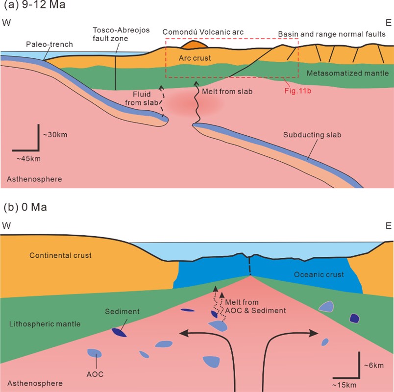 中国科学家发表IODP 385航次新成果：加利福尼亚湾瓜伊马斯盆地初始洋壳的交代地幔源区特征